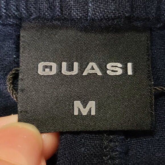 Quasi Skateboards Mens Rematch Linen Shorts Size M Blue Skater Punk Lightweight - Picture 5 of 12